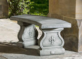 Photo of Campania Fleur De Lys Curved Bench - Exclusively Campania